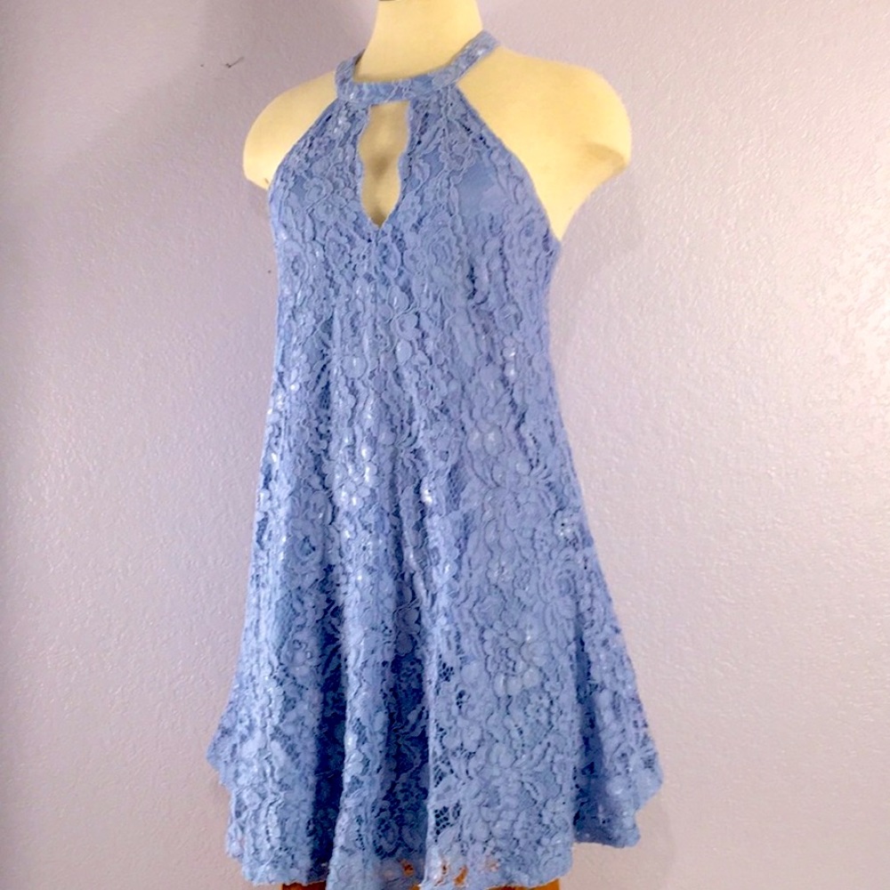 Francesca’s Blue Lace Dress